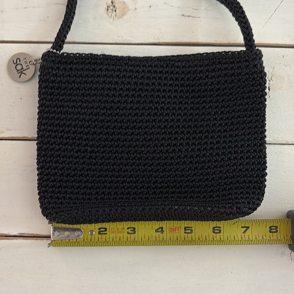 The Sak Black Crochet Shoulder Bag - Picture 3 of 7